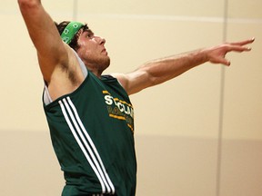 St. Clair's David Younan drives to the net during a practice. (TYLER BROWNBRIDGE/The Windsor Star)