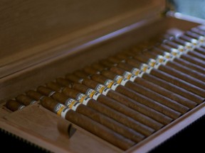 A box of expensive cigars, Cuban Cohiba Behike. (Getty Images files)
