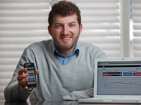 Windsor native Andrew Spinner, 26, left his accounting job to help launch Understoodit.com, a web based tool that allows educators to instantly determine when their students are confused in class.  (DAX MELMER / The Windsor Star)