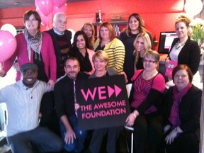 The Awesome Windsor-Essex team at the foundation's official launch at the Squirrel Cage Monday morning.