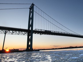 The Ambassador Bridge is pictured in this 2010 file photo. (DAN JANISSE/The Windsor Star)