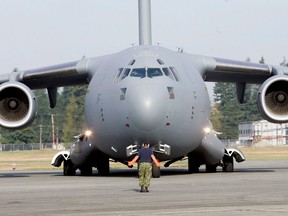 Files: Canada is contributing one of its large C-17 military cargo planes to deliver supplies to the capital of Mali following a request from France. (Canadian Press files)