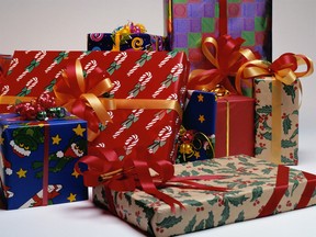 Holiday gift boxes are shown in this file photo. (Getty Images / The National Post)