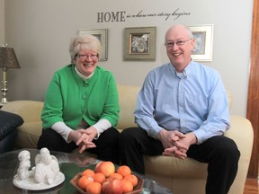 Maureen Bradley, left and Bob Cameron at a privately funded women's transition home in downtown Windsor on January 18, 2013.  (JASON KRYK/The Windsor Star)