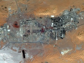 This Oct. 8, 2012 satellite image provided by DigitalGlobe shows the city of Amenas, Algeria. At the Amenas Gas Field, 45 km from the city and not shown in this image, Algerian special forces launched a rescue operation Thursday and freed foreign hostages held by al-Qaida-linked militants, but estimates for the number of dead varied wildly from four to dozens. (AP Photo/DigitalGlobe)