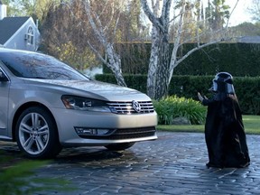 Volkswagen's 2011 ad "The Force" was voted the best Super Bowl ad of all time by vehicle guide Edmonds.com. (Courtesy of Volkswagen)