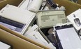 A box full of e-waste is shown in the Computers For Kids warehouse in Windsor, Ont. in this 2010 file photo. (Tyler Brownbridge / The Windsor Star)