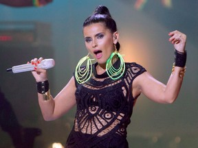 Nelly Furtado performs during the 2012 Much Music Video Awards in Toronto last June. Furtado is trying to get her career back on track after a six-year absence. (Chris Young / Canadian Press)