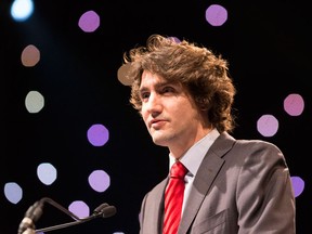 Liberal leadership hopeful Justin Trudeau delivers a keynote address to Reviving the Islamic Spirit conference in Toronto on Saturday December 22, 2012. (Canadian Press files)