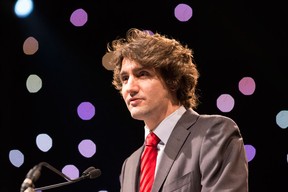 Liberal leadership hopeful Justin Trudeau delivers a keynote address to Reviving the Islamic Spirit conference in Toronto on Saturday December 22, 2012. (Canadian Press files)