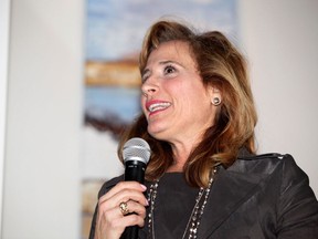 Liberal leadership contender Sandra Pupatello speaks with supporters at The City Grill in downtown Windsor on Thursday, January 3, 2012.  (JASON PRUPAS/ Special to the Star)