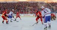 Montreal Canadiens Alumni and Flames Alumni play during the Alumni game at McMahon Stadium for the Heritage Classic in Calgary, Alberta on February 19, 2011. (Leah Hennel, Calgary Herald)