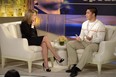Notre Dame linebacker Manti Te'o, right, speaking with host Katie Couric during an interview for "Katie," in New York. Te'o has told Katie Couric that he briefly lied about his online girlfriend after discovering she didn't exist, while maintaining that he had no part in creating the hoax. (AP Photo/Disney-ABC, Lorenzo Bevilaqua)