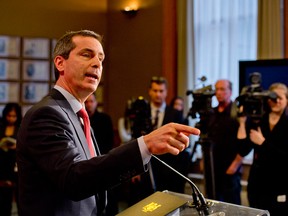 Ontario Premier Dalton McGuinty speaks to reporters in Toronto on Friday January 11, 2013. THE CANADIAN PRESS/Frank Gunn