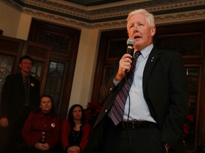 Liberal leader Bob Rae speaks to a group of liberal supporters at the Low-Martin house in Windsor during a fundraiser on Wednesday, January 23, 2013. (TYLER BROWNBRIDGE / The Windsor Star)