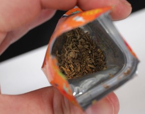 The IZMS, a synthetic form of marijuana is shown here, Tuesday, Jan. 29, 2013. It was purchased from a Windsor, Ont. convenience store. (DAN JANISSE/The Windsor Star)