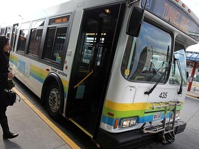 The Transit Windsor tunnel bus at the terminal in Windsor on Wednesday, November 28, 2012.