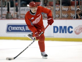 First-year Red Wing forward Damien Brunner, of Switzerland, insists he has a rooting interest in the Super Bowl. (AP files)