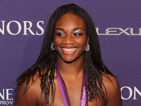 Olympic gold medallist Claressa Shields attended the BET Honors 2013: Red Carpet Presented By Pantene at Warner Theatre in Washington,(Photo by Paul Morigi/Getty Images for BET)