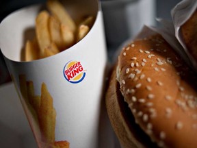 File photo of a Burger King Whopper hamburger with french fries. (Windsor Star files)