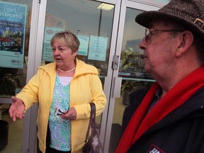 Claudette Tellier, left, of Sudbury and Bill Hunter of Windsor were hoping to purchase special international drivers' licences at CAA on Ouellette Avenue before they continue their vacations to Florida, Thursday February 14, 2013. (NICK BRANCACCIO/The Windsor Star)
