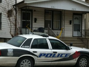 A Windsor police cruiser guards the scene of a home invasion on Janette Avenue in Windsor on Feb. 21, 2013. (Twitpic by Nick Brancaccio/The Windsor Star)