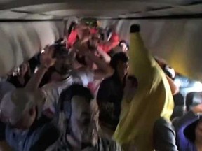 The FAA is trying to determine if some students violated any rules when they performed a popular dance during a flight from Colorado Springs to San Diego. Members of the Colorado College Ultimate team did the "Harlem Shake" in the aisles. (Feb. 28) (Screengrab)