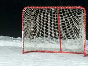 A hockey net is seen in this file photo. (Getty Images)
