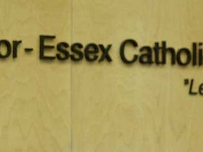 File photo of the Windsor Essex Catholic District School Board sign at the offices in Windsor, Ont. (Windsor Star files)