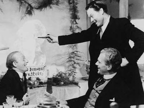 The film Citizen Kane, starring Orson Welles, standing, with Everett Sloane, left, and Joseph Cotten was famously snubbed by Oscar in 1941 after the Hearst newspaper chain campaigned against it as a thinly disguised biography of William Randolph Hearst.
(Photograph by: AP)
