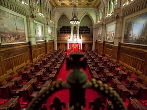 The Senate chamber on Parliament Hill in Ottawa. (THE CANADIAN PRESS/Sean Kilpatrick)