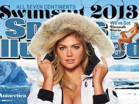 This image provided by Sports Illustrated shows the cover of the magazine's 2013 Swimsuit Edition featuring Kate Upton, which was launched across multiple platforms on Monday, Feb. 11, 2013. (AP Photo/Sports Illustrated, Derek Kettela)