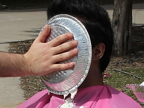 File photo of a pie-tosser. (Postmedia News files)