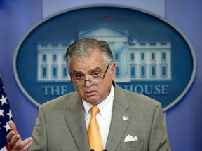 US Transportation Secretary Ray LaHood speaks during the White House Daily Briefing in Washington, DC, in this July 26, 2011 photo.  Secretary Ray LaHood said on January 29, 2013 that he planned to resign, marking the latest departure from President Barack Obama's Cabinet. "I have let President Obama know that I will not serve a second term as secretary of the US Department of Transportation," LaHood said in a statement. AFP PHOTO/Jim WATSON