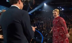 Adele is crashed by Vitalii Sediuk at the 55th Annual Grammy Awards on Feb. 10, 2013. (Screengrab/The Windsor Star)