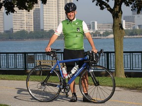 John Scott, a councillor with the town of Essex, is pictured with his bicycle in this 2011 file photo. (DAN JANISSE/The Windsor Star)