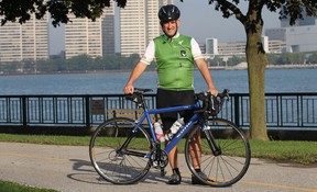 John Scott, a councillor with the town of Essex, is pictured with his bicycle in this 2011 file photo. (DAN JANISSE/The Windsor Star)