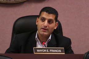 Files: Windsor Mayor Eddie Francis speaks at city hall during during a meeting of city council in Windsor on February 4, 2013. (TYLER BROWNBRIDGE / The Windsor Star)