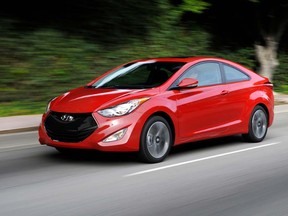 Hyundai 2013 Elantra Coupe. (Courtesy of Hyundai)