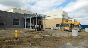 Construction crews  work on the new jail being built in Windsor's south end on February 15, 2013. (TYLER BROWNBRIDGE / The Windsor Star)