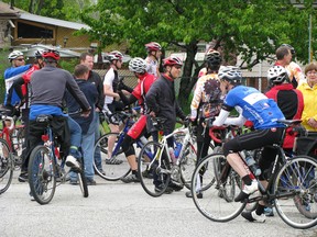 Cyclists gathered in support of the County Wide Active Transportation Master Plan which Leamington will include in its budget. (Files/The Windsor Star)