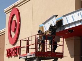 Construction work continues on the new Target store at the Devonshire Mall in Windsor on Wednesday, February 13, 2013. The store is scheduled to open in April 2013. (TYLER BROWNBRIDGE / The Windsor Star)