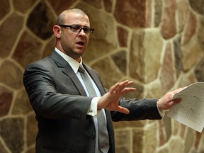 Dale Barrett from Barrett Tax Law speaks at the Caboto Club in Windsor on Wednesday, February 27, 2013. Barrett offered advice to those who have found themselves with tax problems.                   (TYLER BROWNBRIDGE / The Windsor Star)