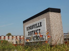 File photo of Kingsville District high school. (Windsor Star files)