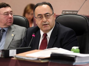 Deputy treasurer Tony Ardovini, left, and  Chief Financial Officer/City Treasurer Onorio Colucci  at City Council on March 4, 2013. (NICK BRANCACCIO/The Windsor Star)