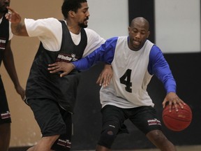 Windsor Express' Stefan Bonneau practises Tuesday, March 12, 2013, at the WFCU Centre in Windsor, Ont. (DAN JANISSE/The Windsor Star)