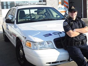 Cst. Jennifer Kovach poses in this undated handout photo. A 26-year-old police officer in Ontario was killed early Thursday morning when her cruiser hit a city bus. THE CANADIAN PRESS/HO - Guelph Police Service