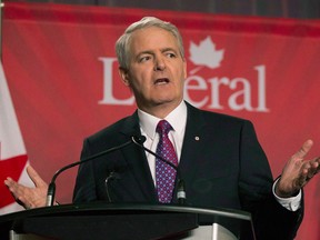 Marc Garneau takes part in the Liberal leadership debate in Mississauga, Ont., on Saturday, February 16, 2103. Sources close to Garneau say he is pulling out of the party's leadership race in the face of what appears to be an insurmountable lead for front-runner Justin Trudeau. THE CANADIAN PRESS/Chris Young