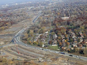 Aerial photos of the Windsor/Essex Parkway project taken Wednesday, Oct. 24, 2012, in Windsor, Ont.  (DAN JANISSE/The Windsor Star)