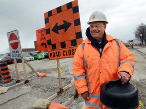 Dan McLean, Coco Paving Inc. superintendent, road and earth works,  is shown at the new tunnel plaza project in Windsor, Ont. on Wednesday, March 13, 2013.                     (TYLER BROWNBRIDGE/The Windsor Star)